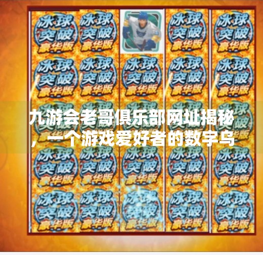 九游会老哥俱乐部网址揭秘，一个游戏爱好者的数字乌托邦？九游会老哥俱乐部网址